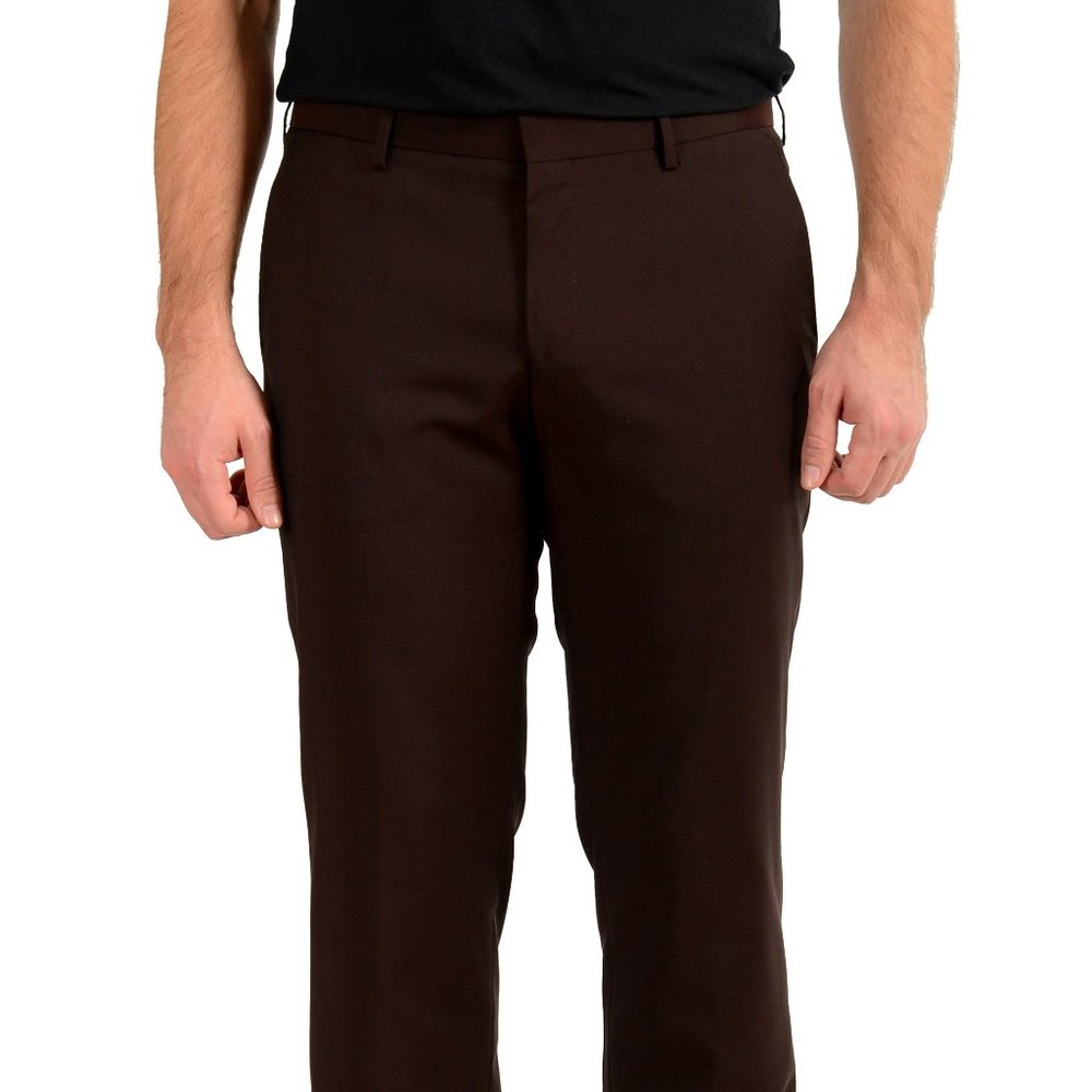 Hugo Boss Brown Men's Dress Pants
